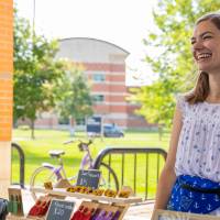 Small business owner at family weekend